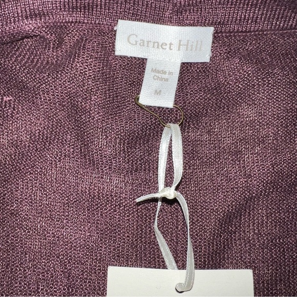 Garnet Hill 100% Linen Cardigan Oversized Size Medium NWT - Picture 8 of 8